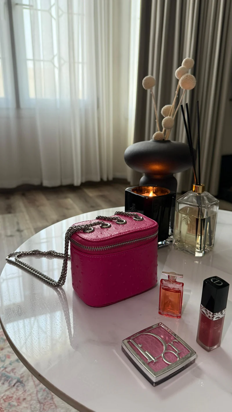 Clear Fuchsia Mini Bag