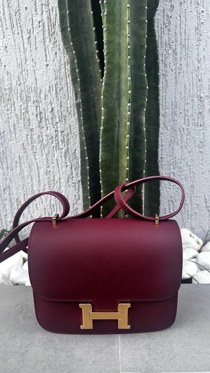 Woven Pouch - Maroon