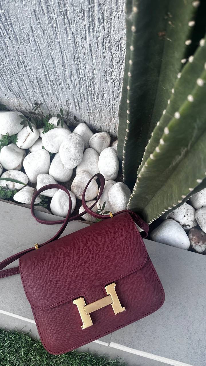 Woven Pouch - Maroon