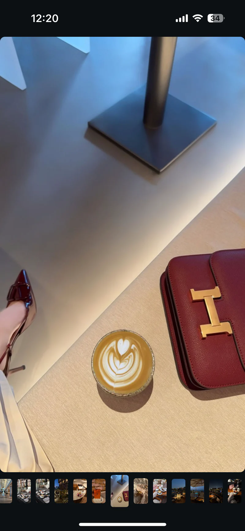 Woven Pouch - Maroon