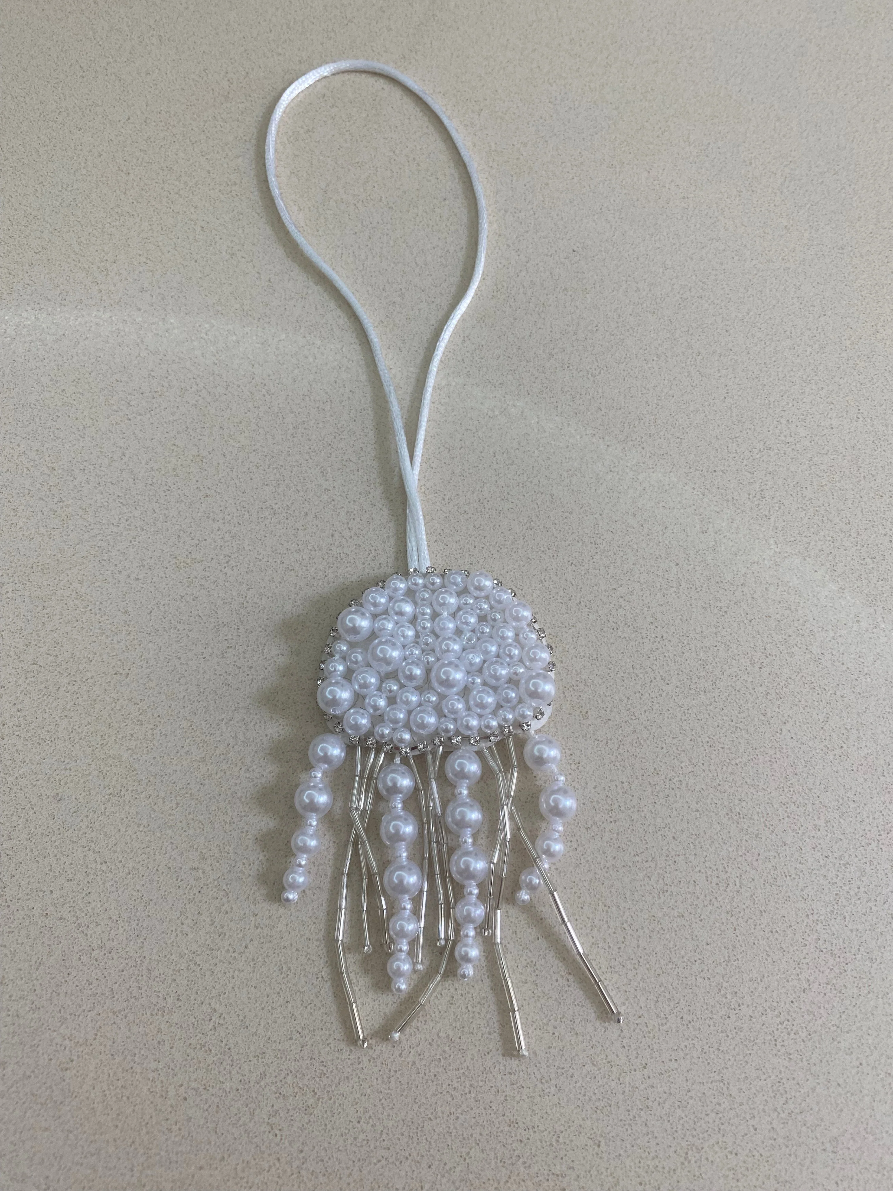 Pearl Jellyfish Charm