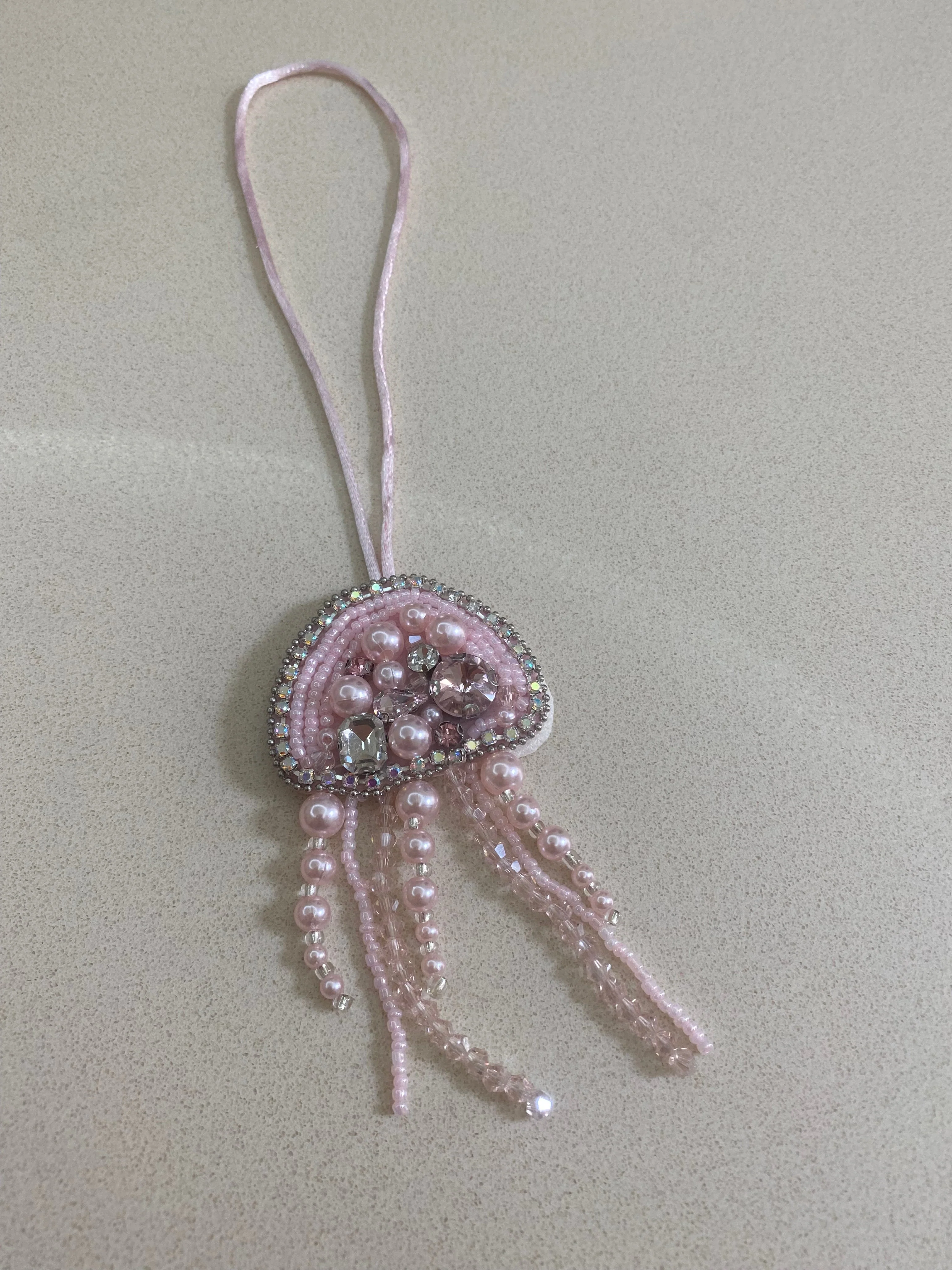 Pearl Jellyfish Charm